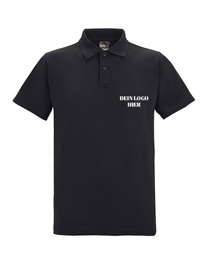 Polo-Shirt mit Brust- und Rückendruck